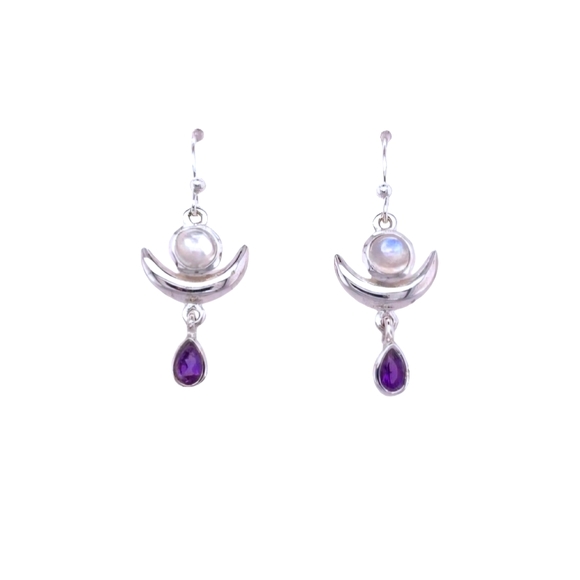 MOON LIBERTY EARRINGS - Picture 1 of 6